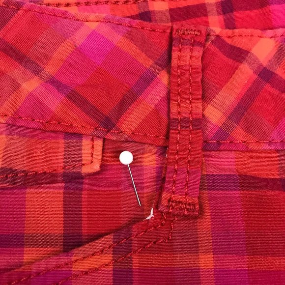 Lee Red Plaid Shorts - Picture 13 of 16